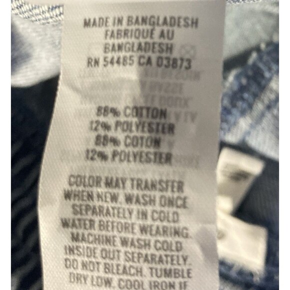 AERIE blue elastic waist pull on cotton blend denim shorts L - Picture 9 of 9